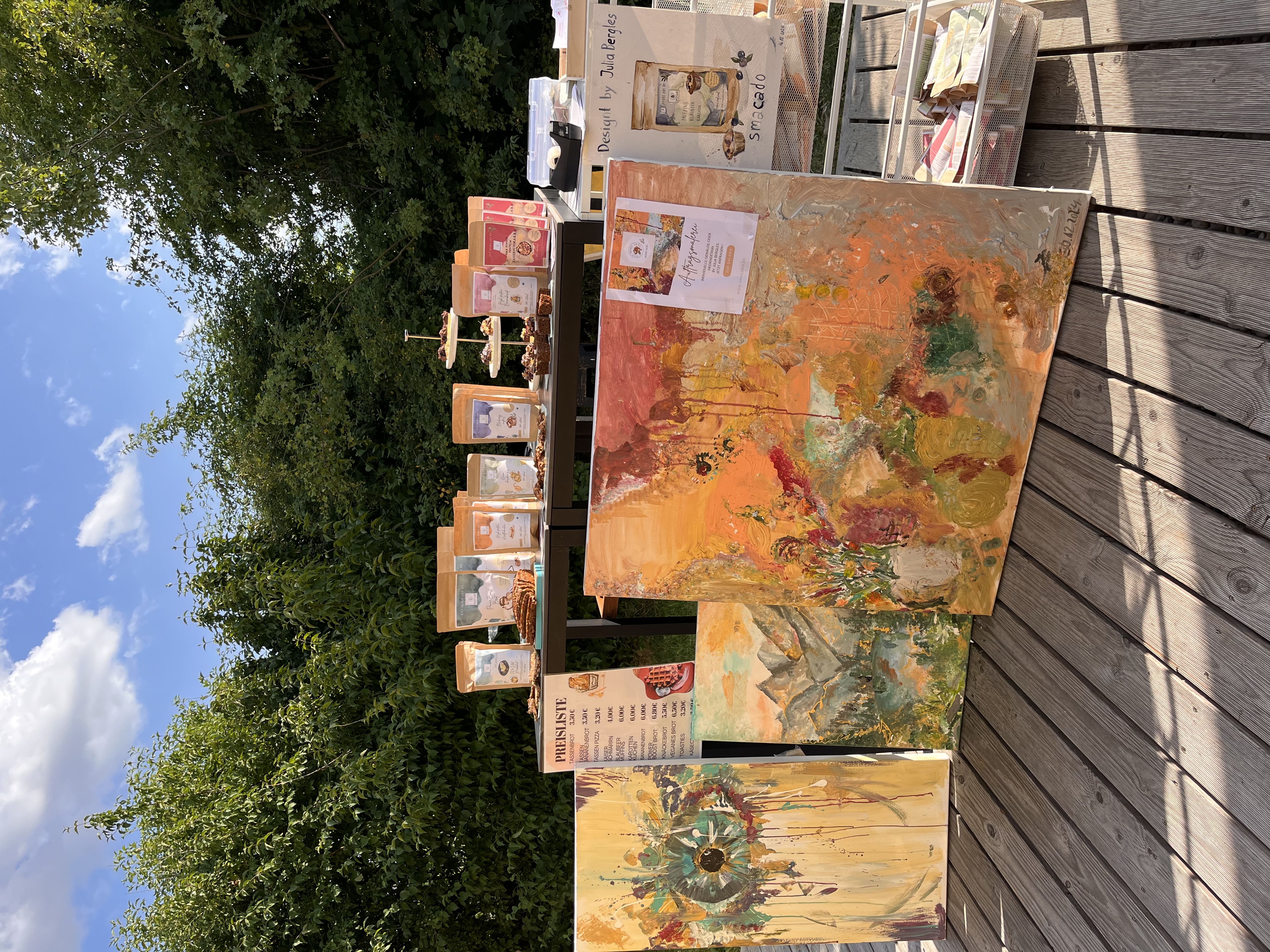 Werke unter freiem Himmel — Ausstellungssituation