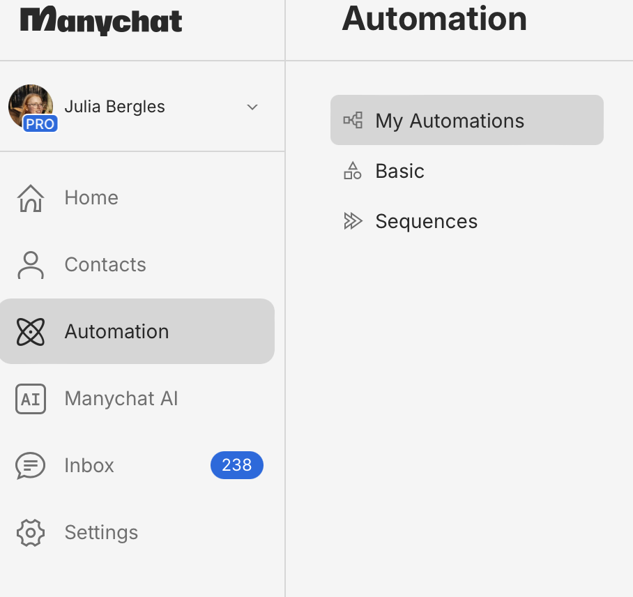 ManyChat Pro Account